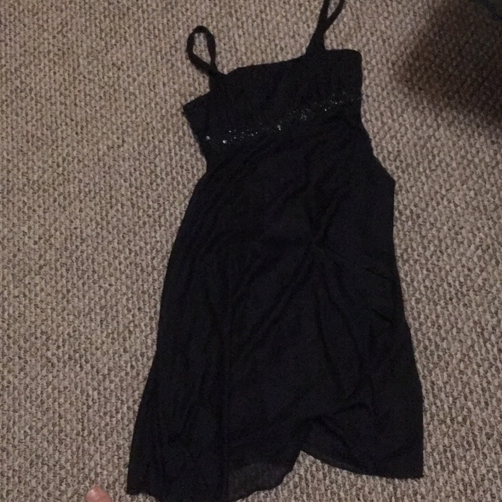 Black.Rhinestone dress